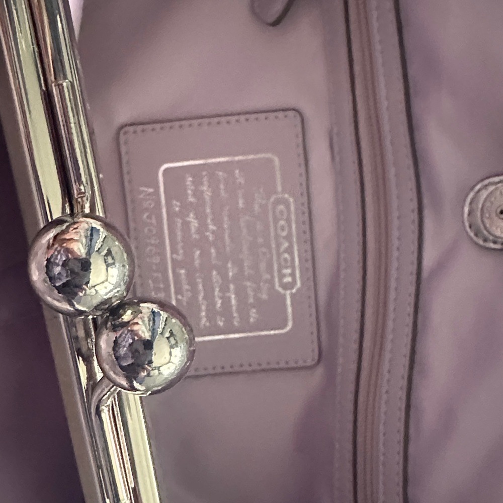 Coach Silver Signature Logo Tote - Picture 2 of 4